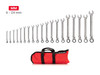 6 - 24 MM Tekton Reversible Ratcheting Combination Wrench Set with Roll 12 Pt 19 Pcs - WRC94403 New Pro Torque Tools