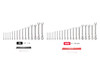 1/4 - 1", 6 - 24 MM Tekton Flex Head Ratcheting Combination Wrench Set with Modular Organizers 12 Pt 34 Pcs - WRC95305 New Pro Torque Tools