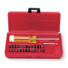 1/4" Proto Clutch, Phillips, Robertson Square Recess, Slotted, Socket Heads, Torx Bit Set 28 Pcs 8" - J61929
