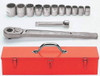 Williams 7/8 - 1 5/8 Williams 3/4 Dr Socket Tool Set 12 Pt 13 Pcs and Tool Box - WSH-13TB