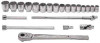 7/8 - 2" Williams 3/4" Dr Shallow Socket & Tool Set 12 Pt 22 Pcs - WSH-22 Pro Torque Tools