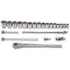 7/8 - 2" Williams 3/4" Dr Shallow Socket & Tool Set 12 Pt 22 Pcs - WSH-22