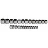 3/4 - 2 3/8" Williams 3/4" Dr Shallow Socket Set 12 Pt 26 Pcs & Clip Rail - WSH-26RC