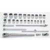 7/8 - 2 3/8" Williams 3/4" Dr Socket & Tool Set 12 Pt 29 Pcs - WSH-29