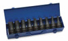 1/2 - 1 1/4" Williams 3/4" Dr Hex Driver Impact Socket Set 9 Pcs & Tool Box- 38903 Pro Torque Tools