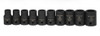 Williams 10 - 16MM Williams 1/2 Dr Shallow Impact Socket Set 12 Pt 10 Pcs - 37925