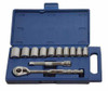 1/2 - 1 1/8" Williams 1/2" Dr Shallow Socket & Tool Set 12 Pt 12 Pcs - 50667 Pro Torque Tools