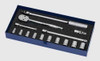 7/16 - 1" Williams 1/2" Dr Shallow Socket & Tool Set 12 Pt 15 Pcs & Tool Box - WSS-15FTB Pro Torque Tools