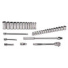 10 - 24MM Shallow & 13 - 30 Deep Williams 1/2" Dr Socket & Tool Set 12 Pt 33 Pcs - MSS-33F