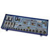 3/8 - 1 1/2" Shallow & 1/2 -1 1/8" Deep Williams 1/2" Dr Socket & Tool Set 12 Pt 38 Pcs & Tool Box - WSS-38FTB