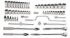 Williams 3/8 - 1 1/2 Shallow and 1/2 -1 1/8 Deep Williams 1/2 Dr Socket and Tool Set 12 Pt 57 Pcs - WSS-57F