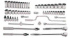 3/8 - 1 1/2" Shallow & 1/2 -1 1/8" Deep Williams 1/2" Dr Socket & Tool Set 12 Pt 57 Pcs - WSS-57F Pro Torque Tools