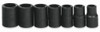 Williams 7/16 - 13/16 Williams 1/2 Dr Shallow Impact Socket Set 6 Pt 7 Pcs - WS-4-7RC