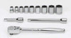 3/8 - 7/8" Williams 3/8" Dr Shallow Socket & Tool Set 6 Pt 12 Pcs & Tool Box - WSB-12HFTB Pro Torque Tools