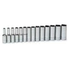 6 - 19MM Williams 3/8" Dr Deep Socket Set 12 Pt 14 Pcs - 31936