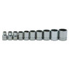 5/16 - 7/8" Williams 3/8" Dr Shallow Socket Set 12 Pt 10 Pcs - WSB-10RC