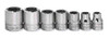 1/4 - 5/8" Williams 3/8" Dr Shallow Socket Set 8 Pt 7 Pcs - WSBD-7RC Pro Torque Tools