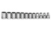 8 - 19MM Williams 3/8" Dr Shallow Socket Set 6 Pt 12 Pcs - MSB-12HRC Pro Torque Tools