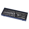 SAE Williams 3/8" Dr Shallow, Deep & Universal Socket & Tool Set 8 & 12 Pt 32 Pcs & Tool Box - WSB-32FTB