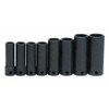 5/16 - 3/4" Williams 3/8" Dr Deep Impact Socket Set 6 Pt 8 Pcs - WS-12-8