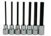 Williams 1/8 - 3/8 Williams 3/8 Dr Long Hex Bit Socket Set 7 Pcs - WSBS-7LRC -