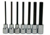 1/8 - 3/8" Williams 3/8" Dr Long Hex Bit Socket Set 7 Pcs - WSBS-7LRC - Pro Torque Tools