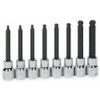 1/8 - 3/8" Williams 3/8" Dr Long Ball Hex Bit Socket Set 8 Pcs - 31947