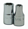 Williams 3/8 Williams 1/4 Dr Shallow Socket 6 Pt - M-612
