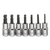 3/32 - 1/4" Williams 1/4" Dr Ball Hex Socket Set 7 Pcs - WSM-7HBA