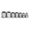 1/4 - 9/16" Williams 1/4" Dr Shallow Socket Set 12 Pt 7 Pcs - WSM-7RC