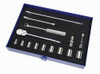 3/16 - 9/16" Williams 1/4" Dr Shallow Socket & Tool Set 6 Pt 15 Pcs & Tool Box - WSM-15HFTB Pro Torque Tools