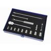 3/16 - 9/16" Williams 1/4" Dr Shallow Socket & Tool Set 6 Pt 15 Pcs & Tool Box - WSM-15HFTB
