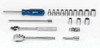 3/16 - 9/16" Williams 1/4" Dr Shallow Socket Tool Set 6 Pt & 8 Pt 19 Pcs & Tool Box - WSM-19HFTB Pro Torque Tools