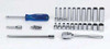5/32 - 9/16" Williams 1/4" Dr Shallow & Deep Socket & Tool Set 6 Pt 26 Pcs - WSM-26HF Pro Torque Tools