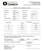 Tohnichi NIST Certificate Of Calibration - Nist Cert Fee Pro Torque Tools