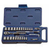 SAE & MM Williams 1/4" Dr Socket & Drive Tool Set 6 Pt 27 Pcs with Tool Box - JHW50661B