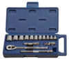 1/4 - 7/8" Williams 3/8" Dr Socket and Drive Tool Set 6 Pt 15 Pcs - JHW50663 Pro Torque Tools