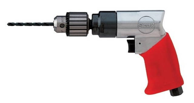 Sioux Tools FDR5440 Non-Reversible Pistol Grip Drill or 3/8 Keyed Chuck or 2300 RPM or 3/8-24 Spindle Thread