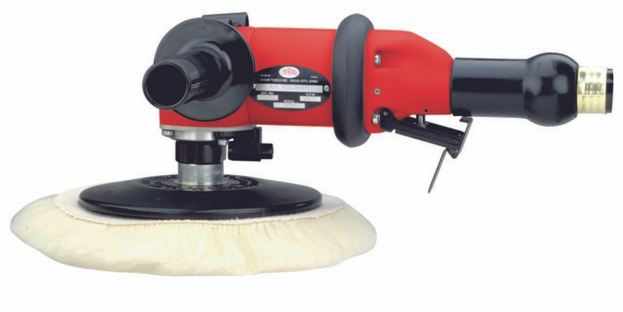 Sioux Tools 8 Right Angle Polisher 1238L or 1 HP or 3,000 RPM