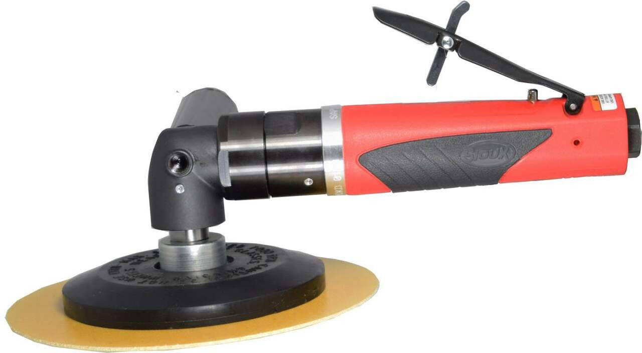 Sioux Tools SAS10A607 Right Angle Sander or 1 HP or 6000 RPM or 3/8-24 Spindle Thread