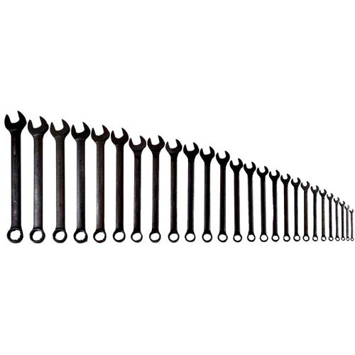 5/16"-2" Williams Black SUPERCOMBO Combination Wrench Set 26 Pcs in Pouch - JHWWS1190BSC
