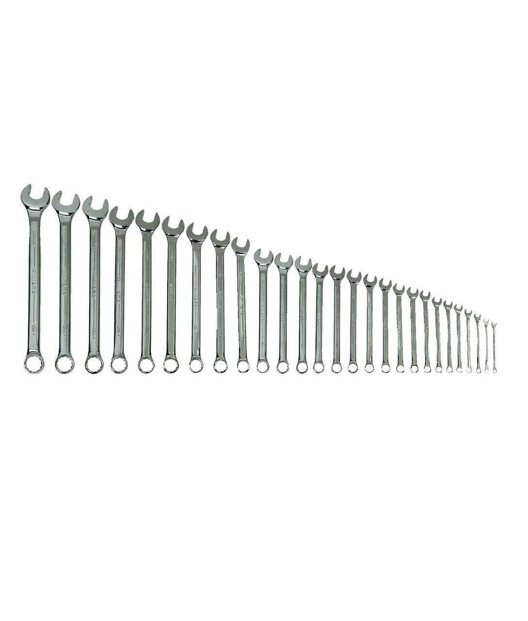 6-36MM Williams Polished Chrome SUPERCOMBO Combination Wrench Set 27 Pcs in Pouch - JHWMWS-27TA Pro Torque Tools