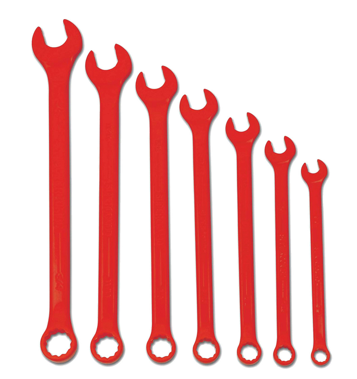 Williams 3/8-3/4 Williams Red Combination Wrench Set 7 Pcs in Pouch 12 PT - JHWWS1170RSC