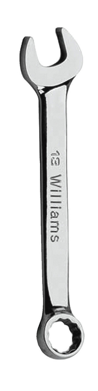 Williams 12MM Williams Polished Chrome Short Combination Wrench 12 PT - JHW1212M