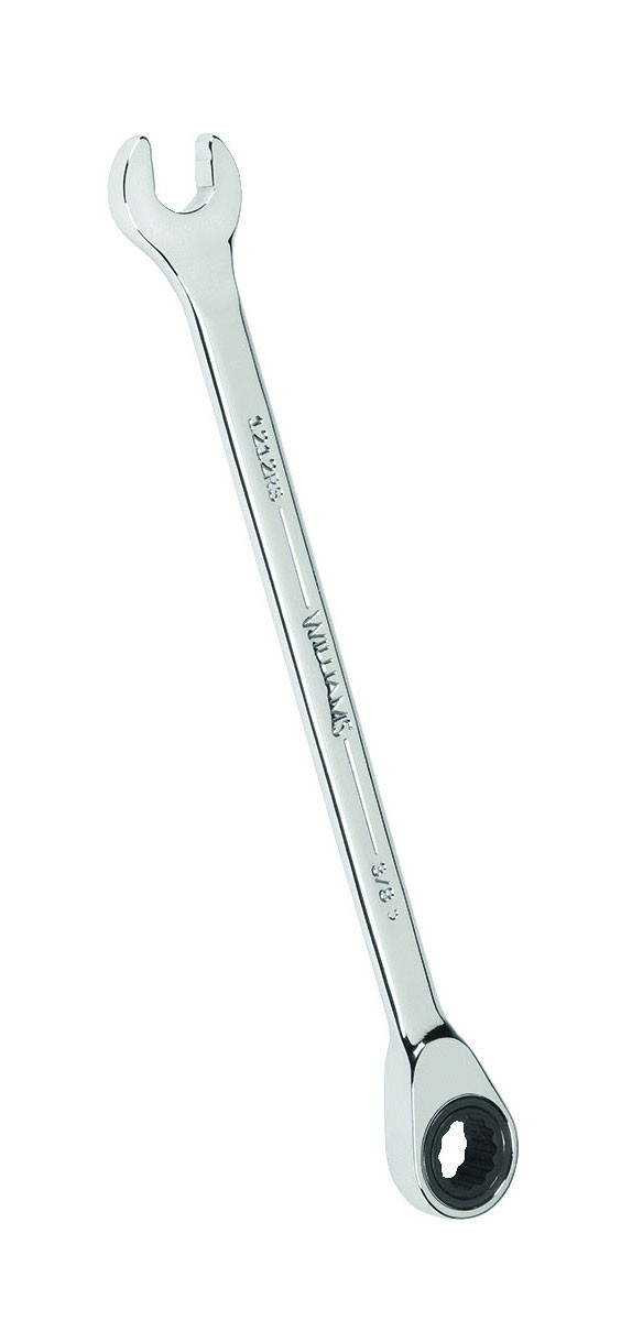 12MM Williams Polished Chrome Standard Ratcheting Combination Wrench 12 PT - JHW1212MRS Pro Torque Tools