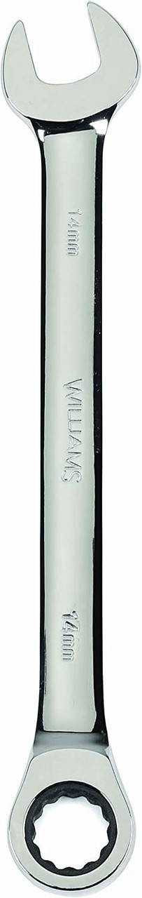 12MM Williams Polished Chrome Combination Ratcheting Wrench 12 PT - JHW1212MNRC Pro Torque Tools