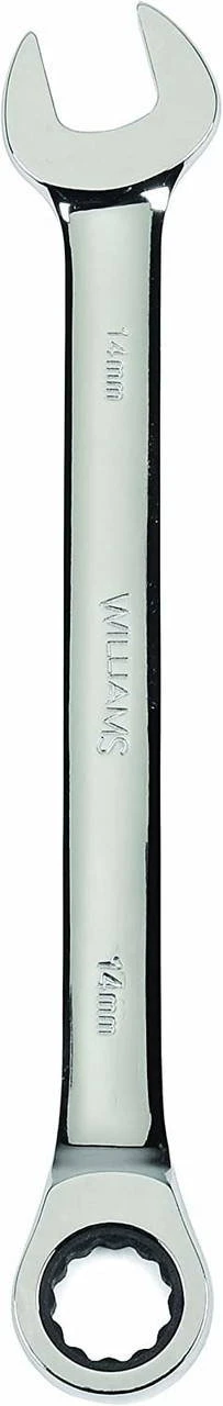 Williams 19MM Williams Polished Chrome Combination Ratcheting Wrench 12 PT - JHW1219MNRC
