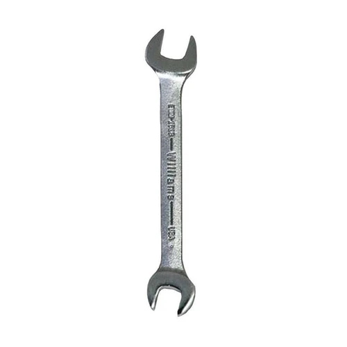 17x19MM Williams Satin Chrome Double Head Open End Wrench - JHWEWM-1719