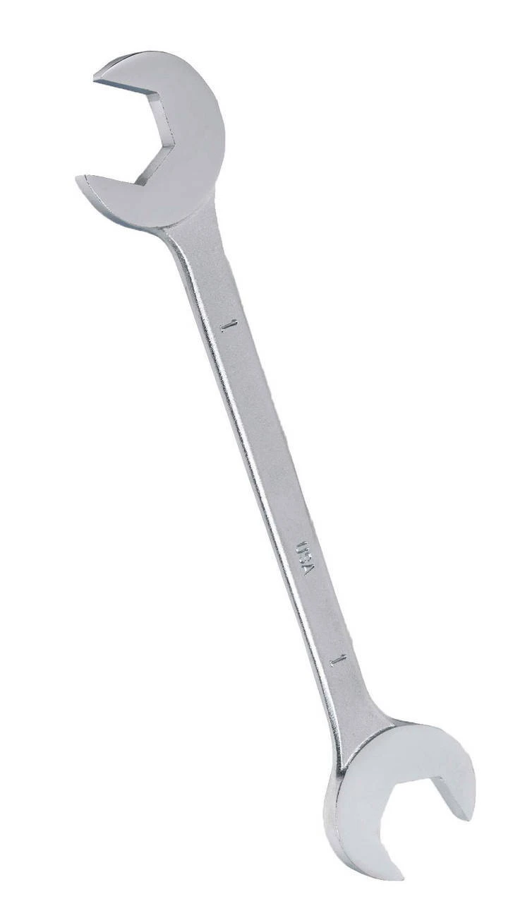 15/16" Williams Satin Chrome 15 / 60 Degree Double Open End Angle Head Wrench - JHW3730 Pro Torque Tools