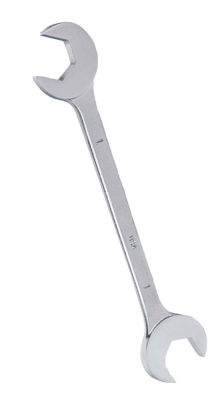 Williams 1 1/4 Williams Satin Chrome 15°-60° Double Open End Angle Head Wrench - JHW3740